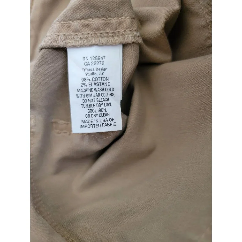 NILI LOTAN 111/88 80NL Beige Khaki Military Utility Jogger Pants Size 4 - Picture 6 of 7